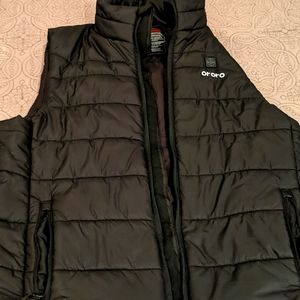 Men's full zip vest.